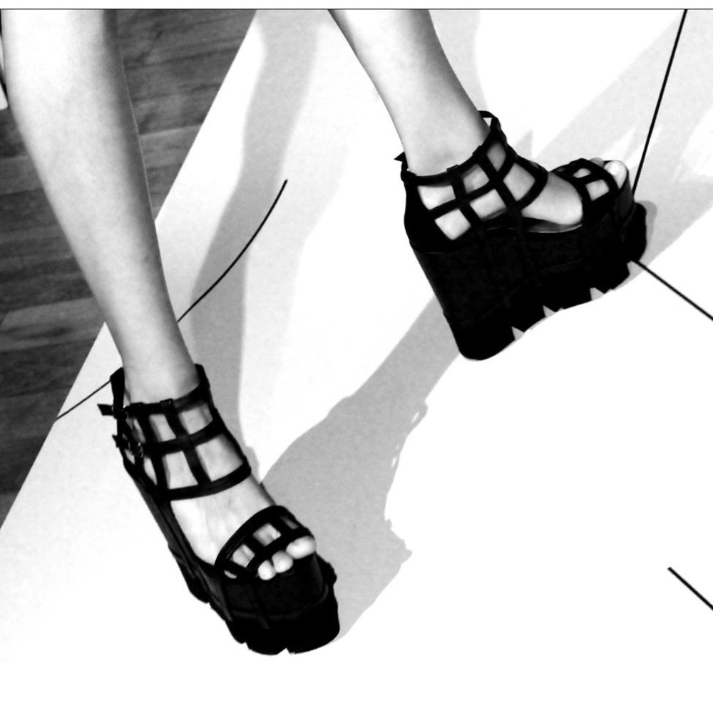 Chromat Cage Platform Shoes